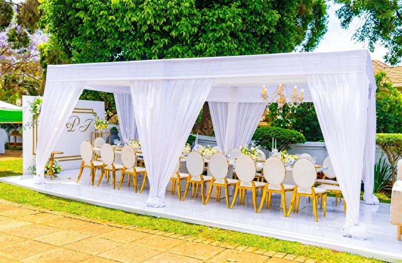 Stylish Cabbana tent for hire by Luvo Events in Durban