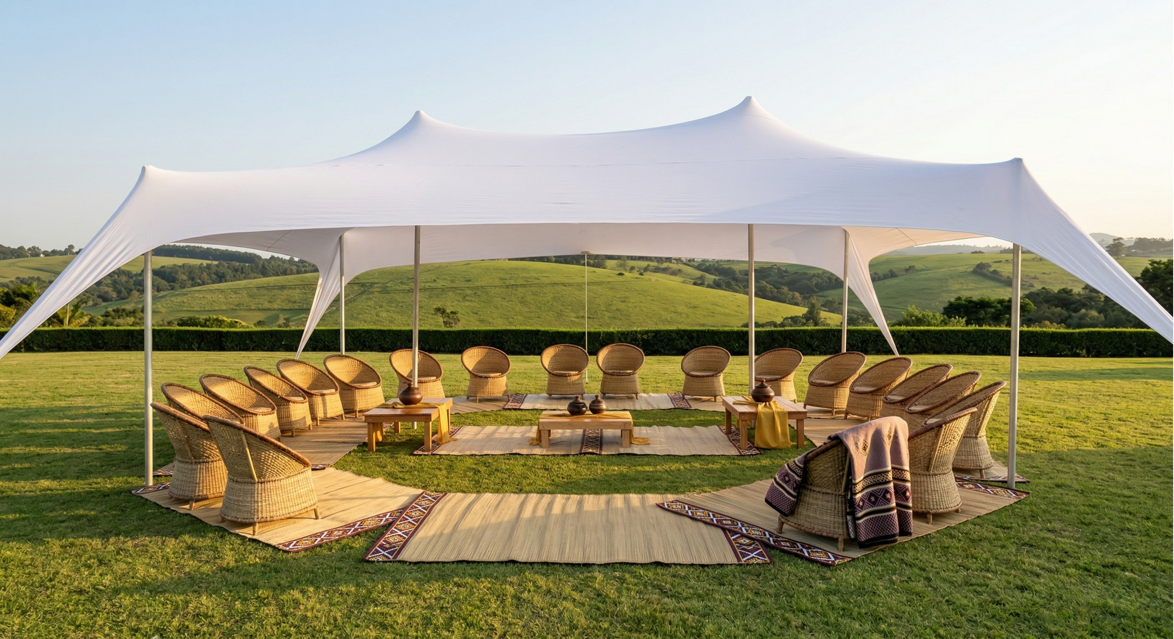 Cultural ceremony setup — umembeso and traditional gatherings